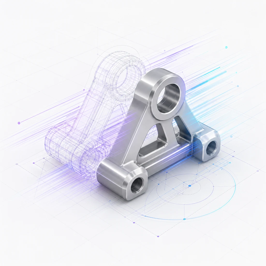 Fast browser CAD rendering with cached geometry and WebGL motion lines