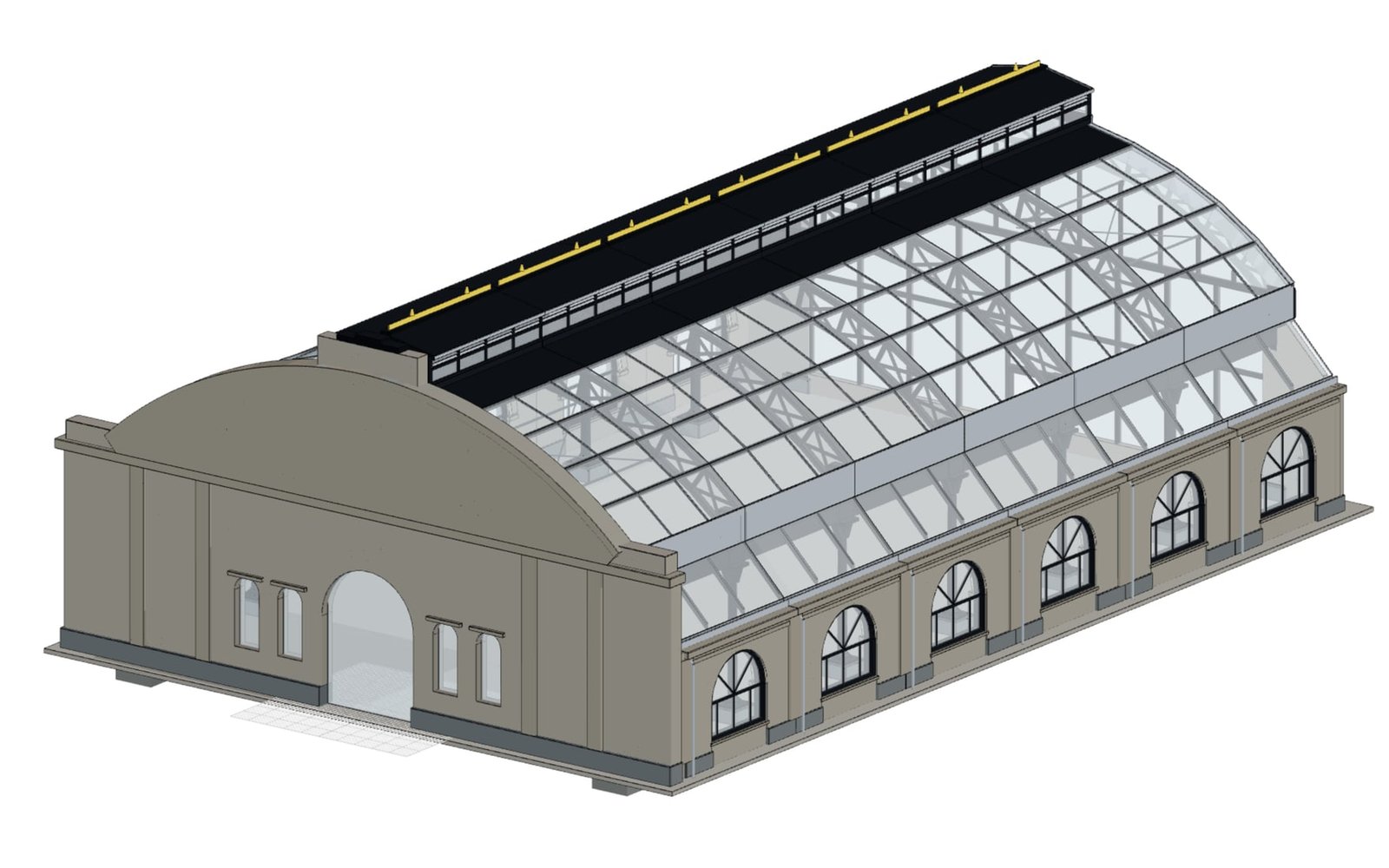 Civil Engineering example: Glazed Vault Market Hall