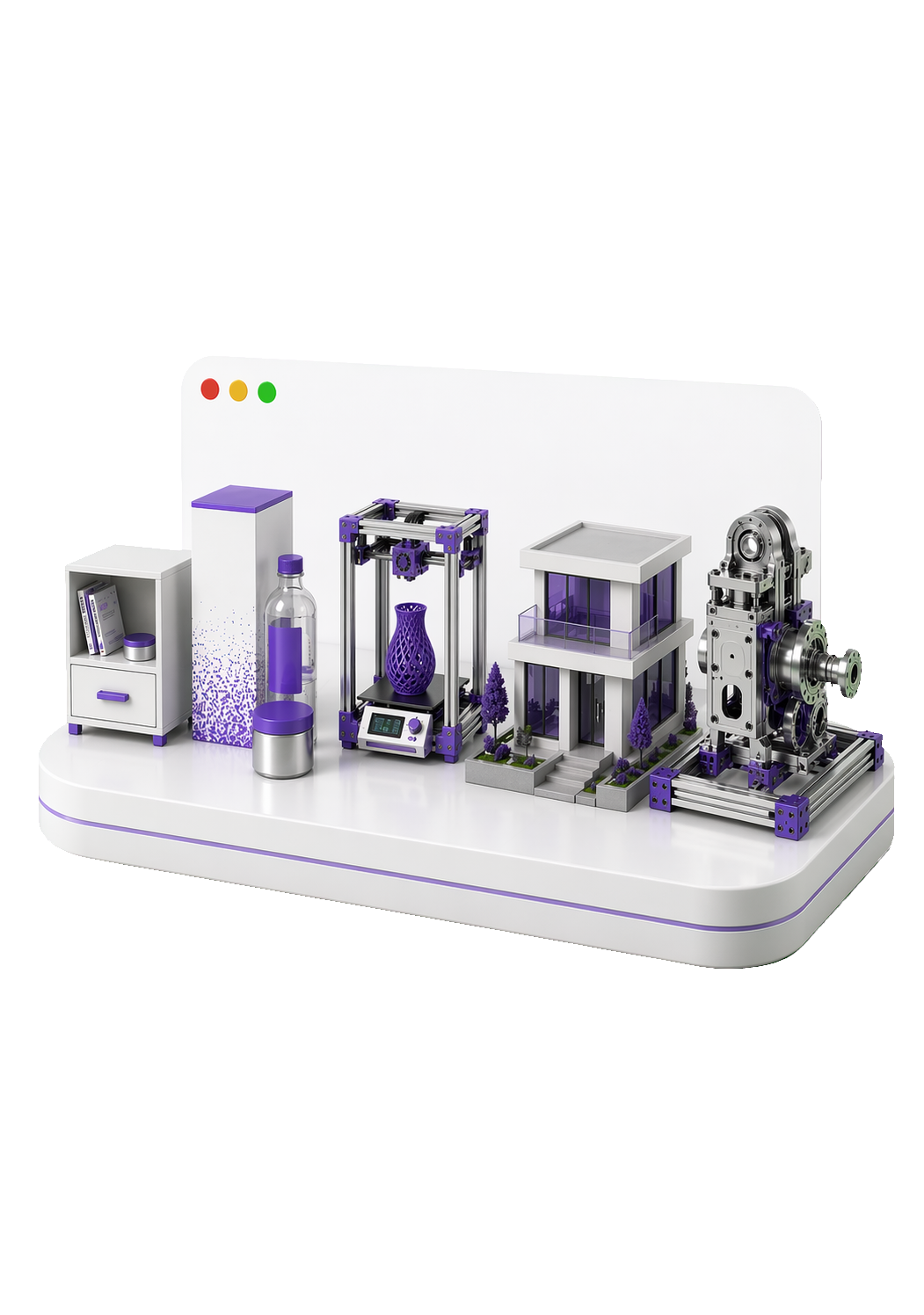 Consumer products, 3D printer, architecture, and machine engineering in one CAD production hero image
