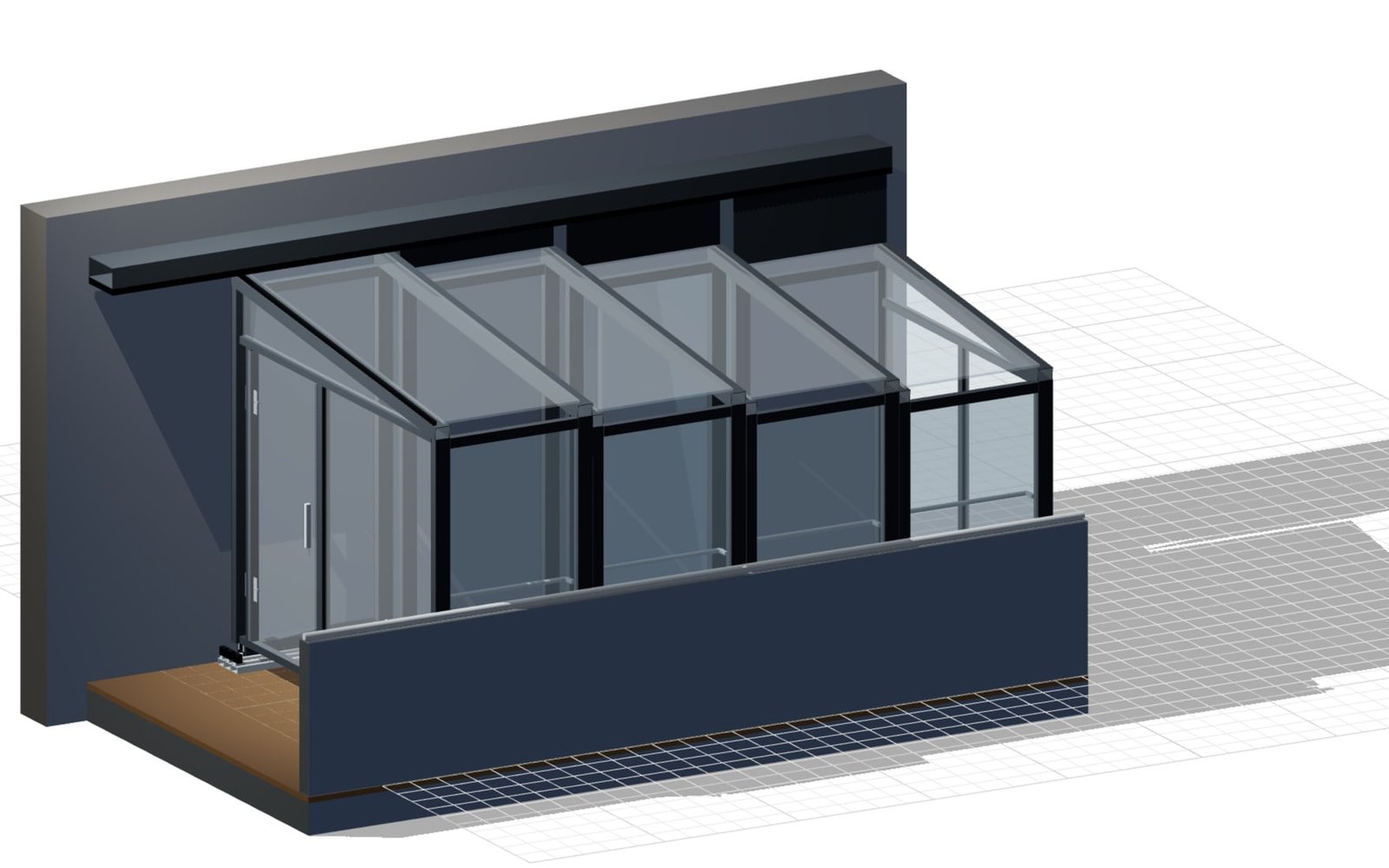 Architecture & Space example: Telescopic balcony conservatory